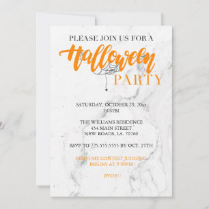 Spider Halloween Party Invitation
