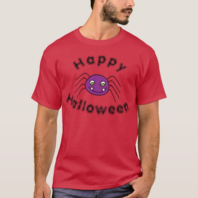 Spider Halloween retro T-Shirt (Front)