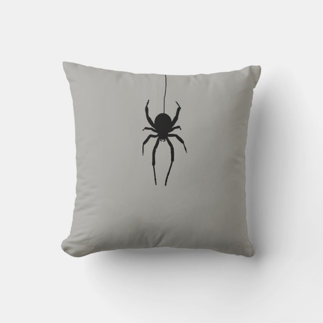 Spider Halloween Throw Pillow (Front)