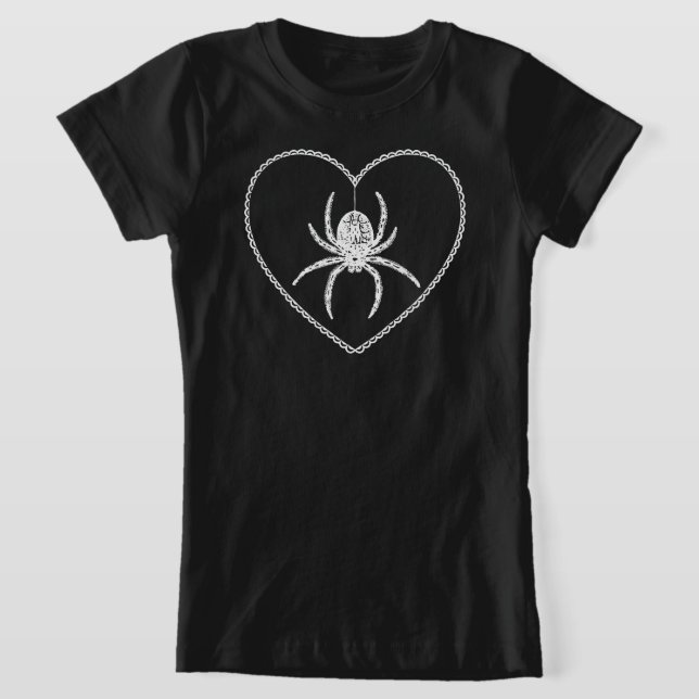 Spider Heart T-Shirt (Laydown)