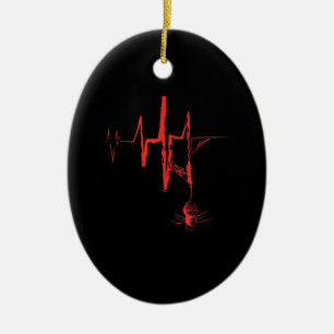 Spider Heartbeat Halloween Party Red And Bloody Ceramic Tree Decoration