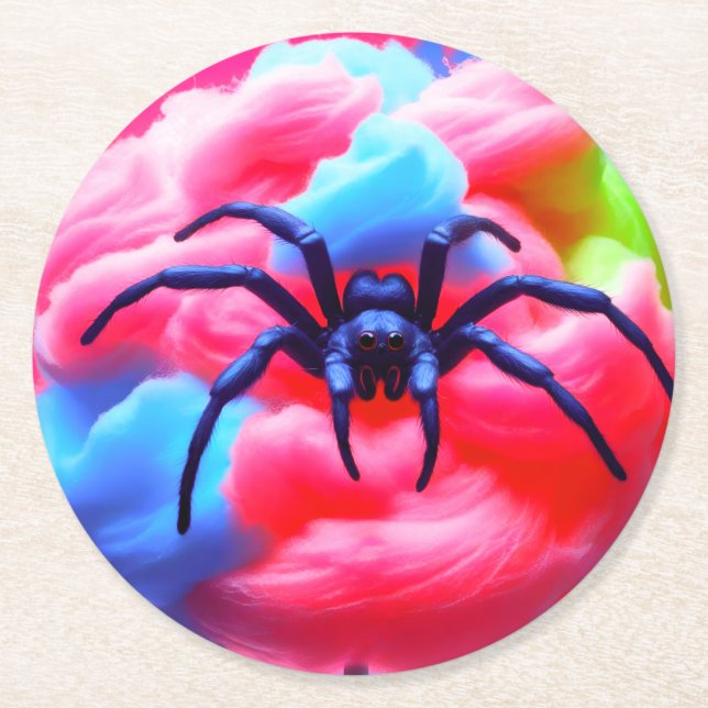 Spider in Cotton Candy Coaster (Front)
