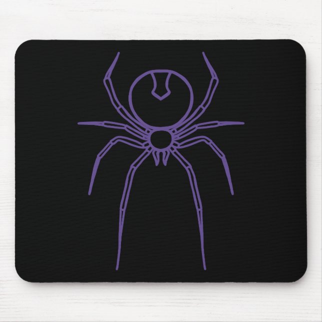 Spider in Purple and Black Mouse Mat (Front)