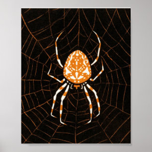 Spider In Web by Julie de Graag Art Nouveau Poster