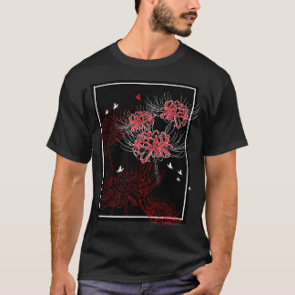 Spider Lily Butterfly Design T-Shirt