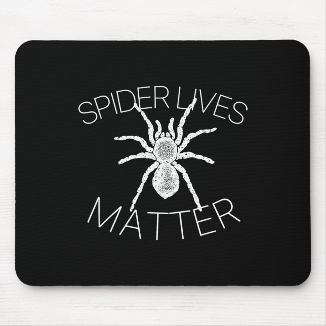 Spider Lives Problem Funny Insect Meme T Shirt  Mouse Mat (Front)