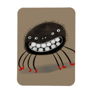 Spider Lovers Gift A Smiling Spider Monster Magnet