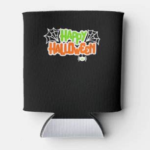 Spider Lovers Happy Halloween Colourful Cute Spide Can Cooler