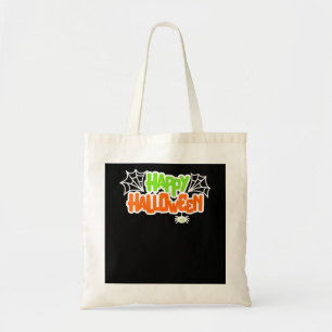 Spider Lovers Happy Halloween Colourful Cute Spide Tote Bag