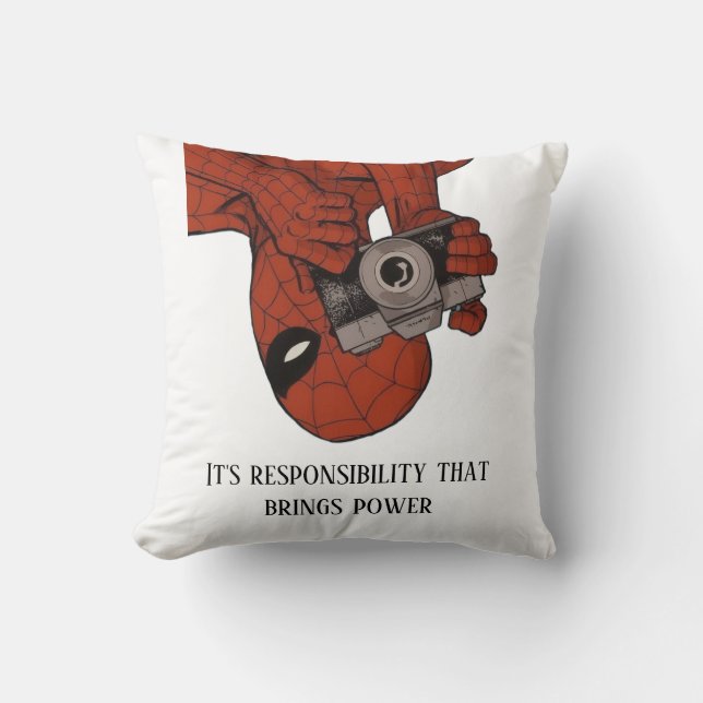 “Spider-Man Photo Camera Blanket Cushion (Front)