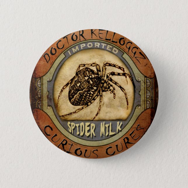Spider Milk 6 Cm Round Badge (Front)