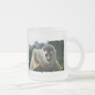 Spider Monkey Glass Coffee Mug