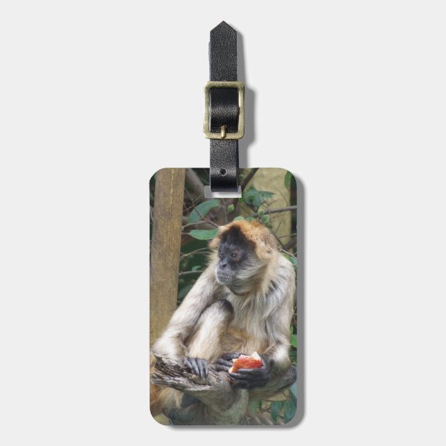 Spider Monkey Luggage Tag (Front Vertical)