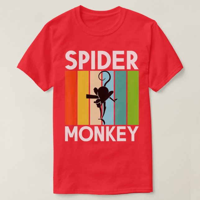 Spider Monkey Monkey Lover T-Shirt (Design Front)