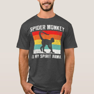 Spider Monkey Retro Vintage T-Shirt
