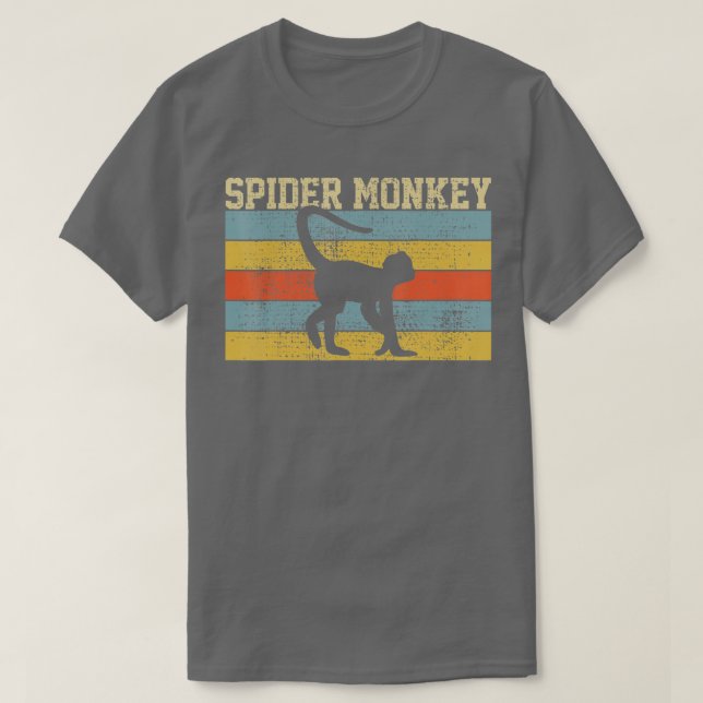 Spider Monkey Vintage  T-Shirt (Design Front)