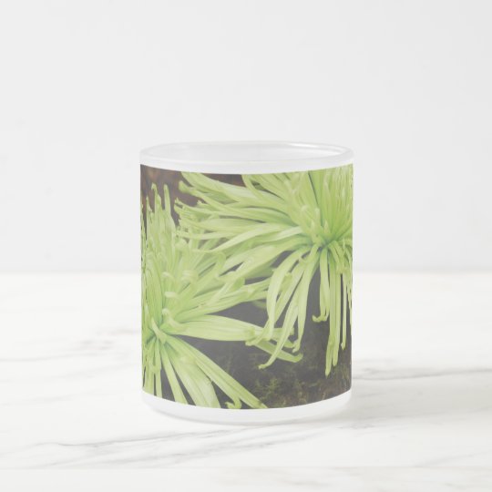 Spider Mum Frosted Glass Coffee Mug