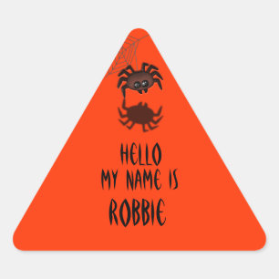 Spider Name Tag  Halloween