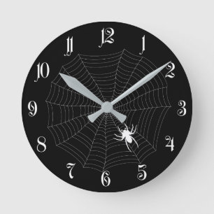 Spider net round clock