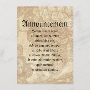 Spider On Flower Announcement