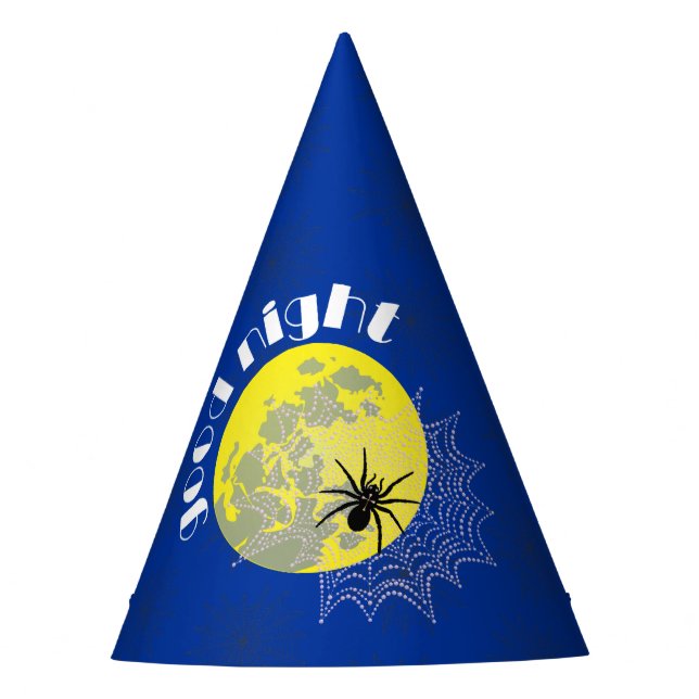 spider on the network party hat (Front)