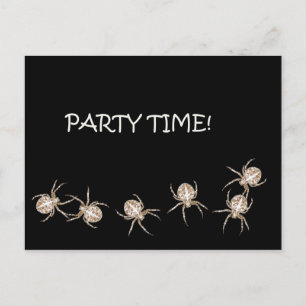Spider Party Time Postcard