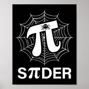 Spider Pi Spider Science Math Teacher Funny Spider Poster