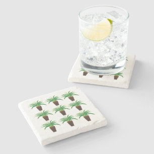Spider Plant Stone Coaster