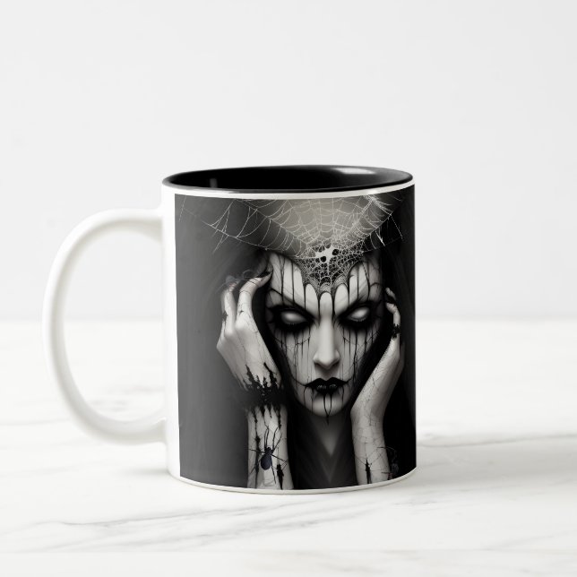 Spider Queen Two-Tone Coffee Mug (Left)
