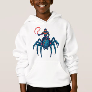 Spider Rider Hoodie – Neon Action Cartoon