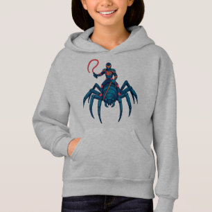 Spider Rider Hoodie – Neon Action Cartoon
