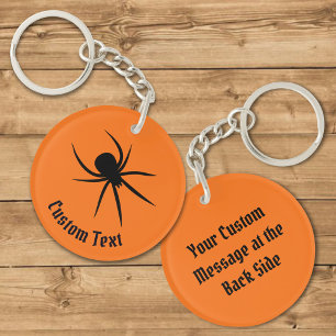 Spider Silhouette Keychain