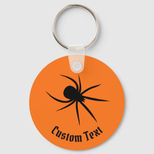 Spider Silhouette Keychain