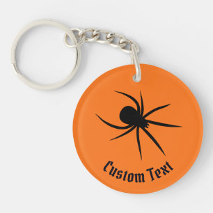 Spider Silhouette Keychain