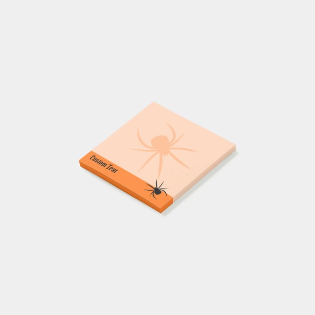 Spider Silhouette Post-it Notes (Angled)