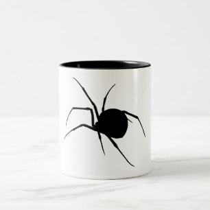 Spider Silhouette Two-Tone Coffee Mug