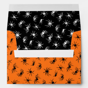 Spider Silhouettes Pattern Envelope