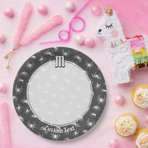 Spider Silhouettes Pattern Paper Plates