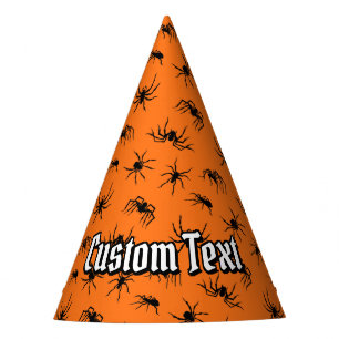 Spider Silhouettes Pattern Party Hat