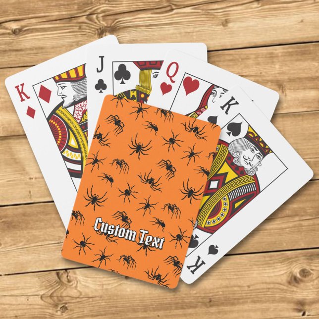 Spider Silhouettes Pattern Playing Cards (Creator Uploaded)