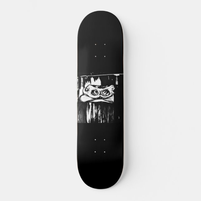 Spider Skateboard Black by Samira Sperry (Front)