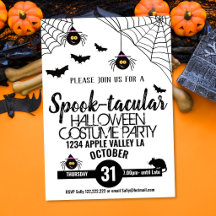 spider spooky halloween party spook-tacular