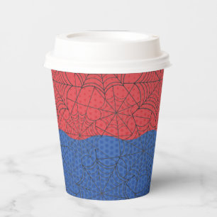 Spider Superhero Red and Blue Birthday Paper Cups