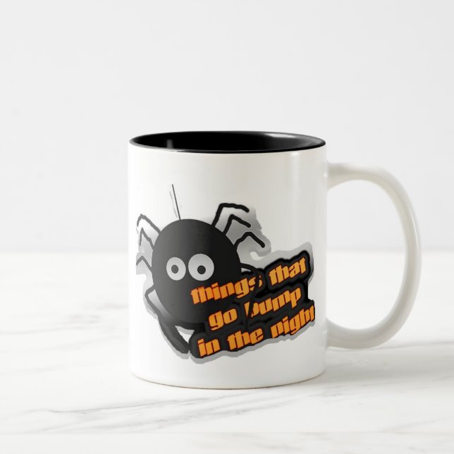 Spider Things that go Bump Two-Tone Coffee Mug (Right)