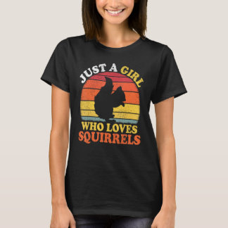 Spider Vintage Just A Girl Who Loves Spiders T-Shirt