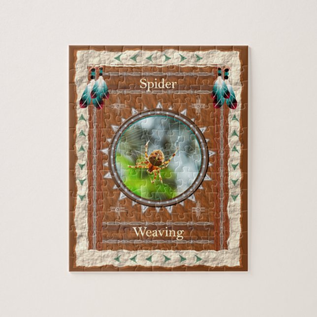 Spider Weaving Energy Jigsaw Puzzle (Vertical)