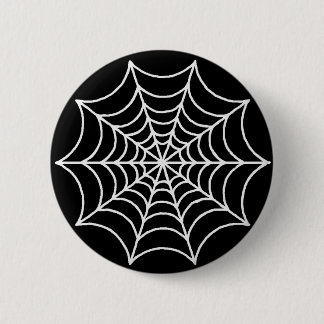 Spider Web 6 Cm Round Badge