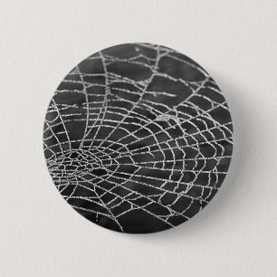 Spider Web 6 Cm Round Badge