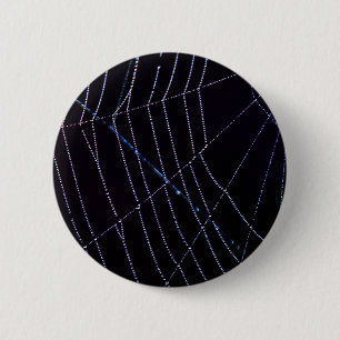 Spider Web 6 Cm Round Badge
