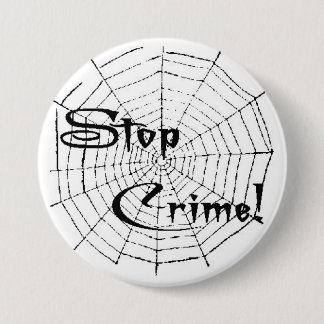 Spider web 7.5 cm round badge